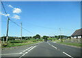 A494 north at  Four Crosses