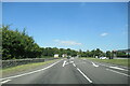 The A5 east just after crossing the Afon Alwen