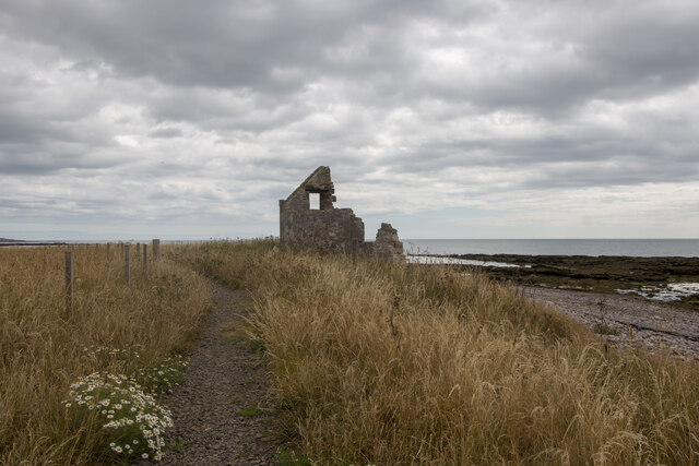 The remains of the lost village of Milton Haven, Aberdeenshire