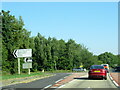 The A5 south at turn for B5009 to Whittington