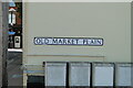 Old Market Plain street sign, Lowestoft