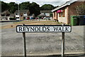 Reynolds Walk street sign, Gunton, Lowestoft