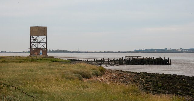 Disused radar tower, Coalhouse Point, Tilbury