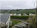 Looking down on Haulfryn Coast caravans