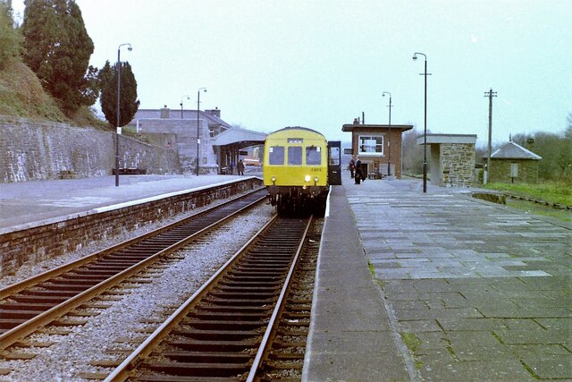Llandeilo railway station, Carmarthenshire, 1983