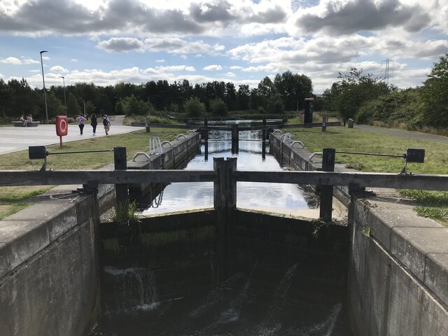 Lock on the Queen Elizabeth II Canal