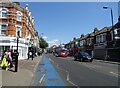 CS7 cycleway beside Upper Tooting Road 