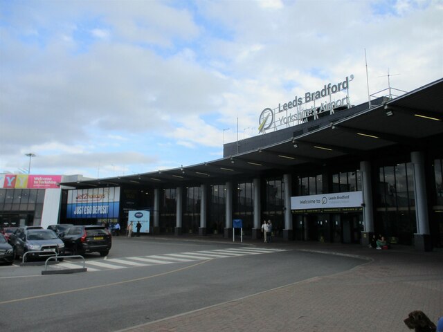 Entrance  to  Leeds/ Bradford  Airport
