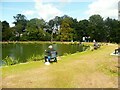 Fishing on the mill pond, Lindley