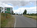 Burgh Road approaching roundabout on A140