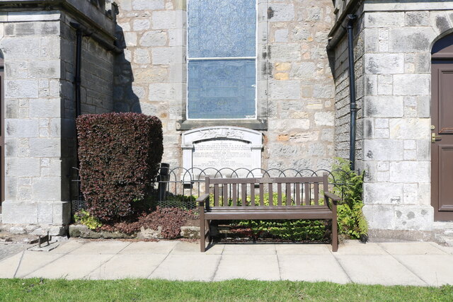 Bench seat at church