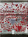 TQ3079 : Hearts, names, words  National Covid Memorial Wall, London by Robin Stott