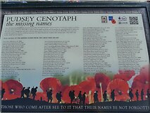 SE2132 : Additional names to Pudsey war memorial (2) by Stephen Craven