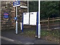 Notices at Burnley Barracks station