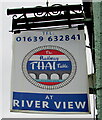 The Railway Thai Table at River View name sign, Tonna