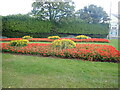 Orange Order flower beds opposite Newcastle