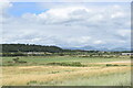 View over the fields from Abererch beach