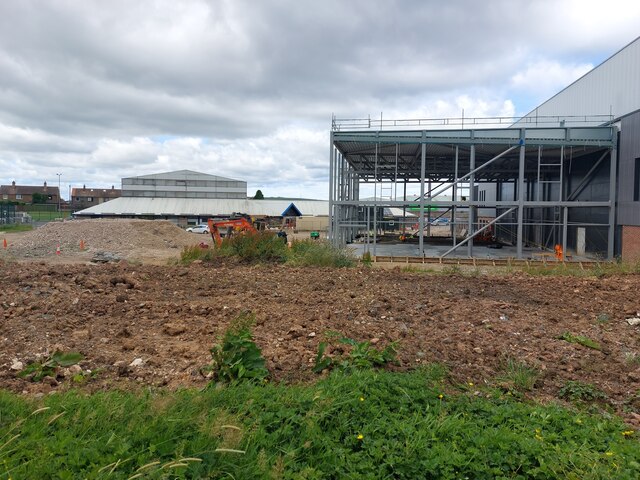 Sports hall construction, Berwick Leisure Centre, Tweedmouth