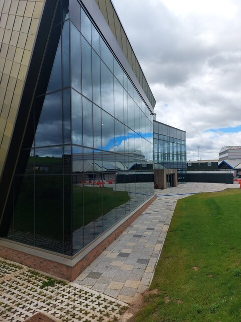 Glazed frontage, Berwick Sports and Leisure Centre, Tweedmouth