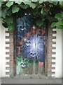 ST4441 : Painted door in Oxenpill by Neil Owen