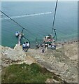 SZ3085 : Chairlift descending to Alum Bay by Rob Farrow