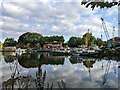 Boat yard on the river Thames