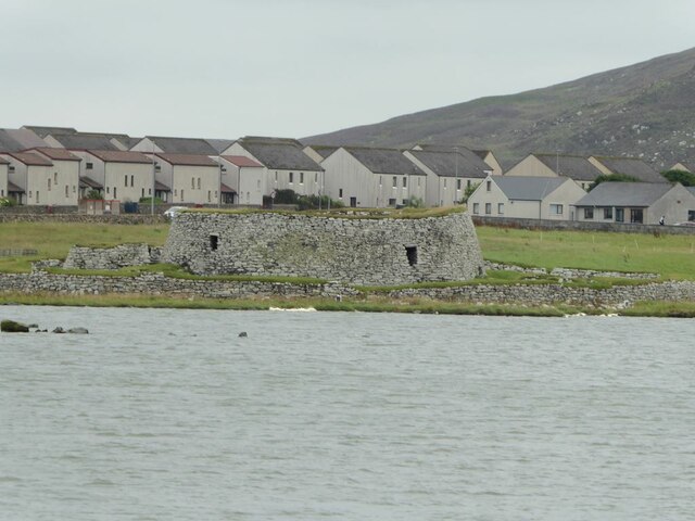 A distant view of Clickimin Broch