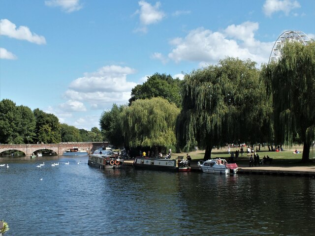 View of the River at Stratford upon Avon, Warwickshire