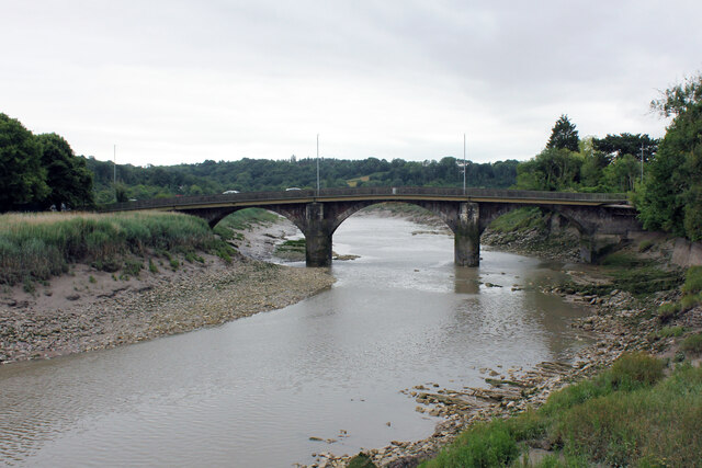 Caerleon Bridge over River Usk, High... © Jo and Steve Turner ...