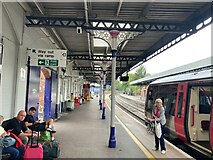 SO9322 : Platform 1 at Cheltenham Spa Railway Station by Jonathan Clitheroe