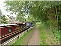 River Wey Navigation - moored boats, Byfleet