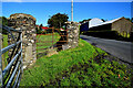 Round stone pillars and metal gate, Killybrack