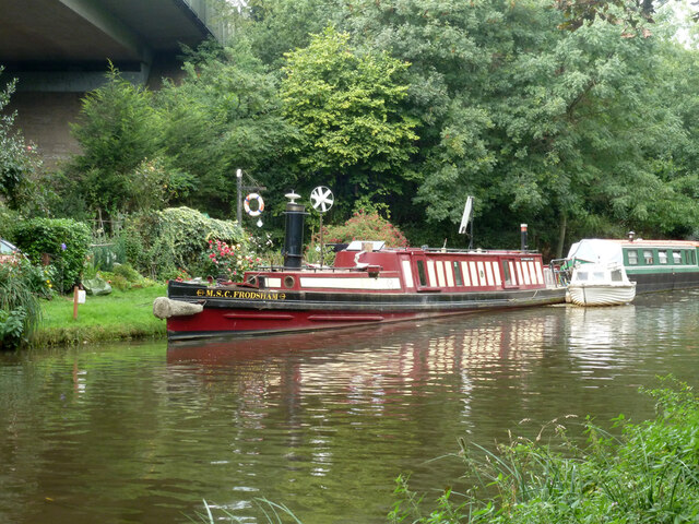 'M.S.C. Frodsham' Moored On River Wey... © Robin Webster Cc-by-sa/2.0 ...