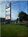 Sign for the Forge Retail Park