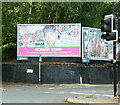 Posters along Meadowhall Road, Sheffield