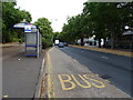 Bus stop and shelter on Victoria Avenue, Southend-on-Sea