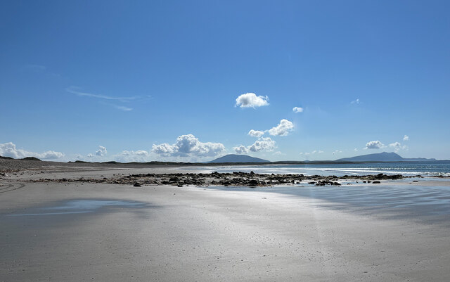 A view from the beach to Achill Island