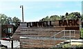 Entrance sign at Flimwell Park development south of A268