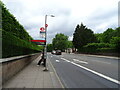 Bus stop and shelter on Kensington Road (A315)