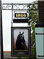 Sign for the Black Horse, Hounslow