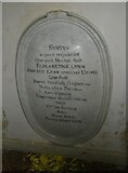 SU6374 : St Laurence, Tidmarsh: Latin memorial by Basher Eyre