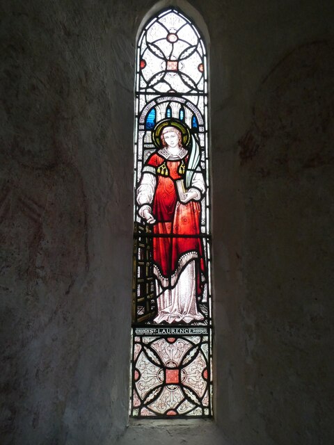 St Laurence, Tidmarsh: lancet window (f)