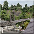 Footbridge to the Severn Valley Railway Station