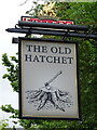 Sign for the Old Hatchet