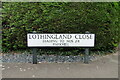 Lothingland close street sign 