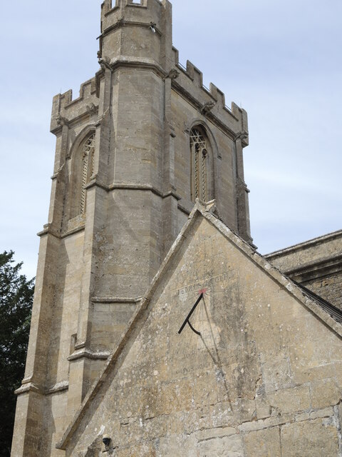 Sundial over the south porch