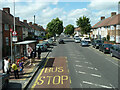 Arnold Road (U) bus stop on Heathway, Dagenham