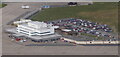 Sumburgh Airport Terminal Building from the air