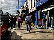 H4572 : The sunny side of the street, Omagh by Kenneth  Allen