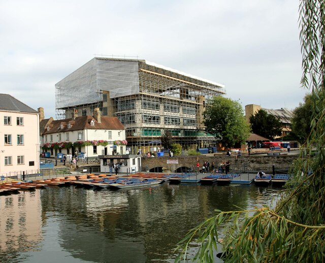 University Centre under scaffolding